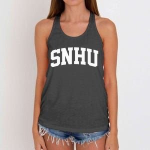 SNHU Athletic Arch College University Alumni Women's Knotted Racerback Tank