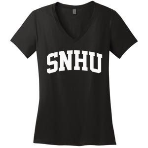 SNHU Athletic Arch College University Alumni Women's V-Neck T-Shirt