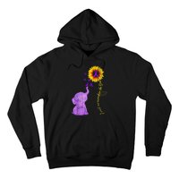 Sunflower Alzheimer Awareness I Will Remember For You TAwa Hoodie