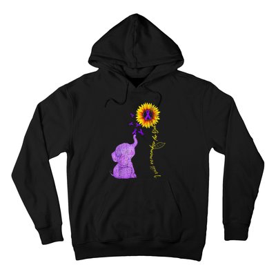 Sunflower Alzheimer Awareness I Will Remember For You TAwa Hoodie