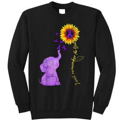 Sunflower Alzheimer Awareness I Will Remember For You TAwa Sweatshirt