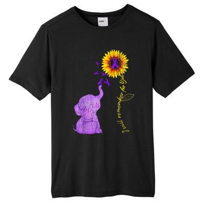 Sunflower Alzheimer Awareness I Will Remember For You TAwa Tall Fusion ChromaSoft Performance T-Shirt