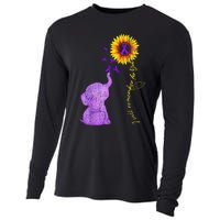 Sunflower Alzheimer Awareness I Will Remember For You TAwa Cooling Performance Long Sleeve Crew