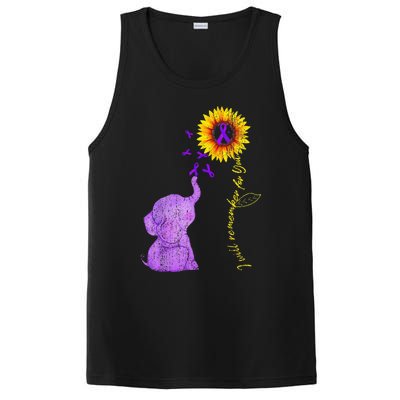 Sunflower Alzheimer Awareness I Will Remember For You TAwa PosiCharge Competitor Tank