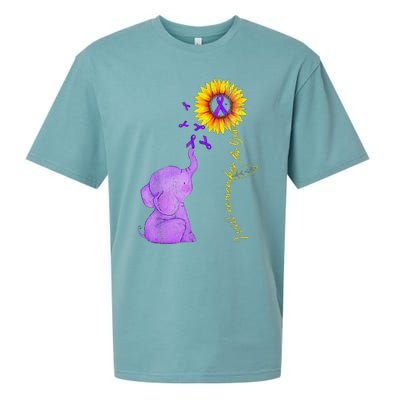 Sunflower Alzheimer Awareness I Will Remember For You TAwa Sueded Cloud Jersey T-Shirt