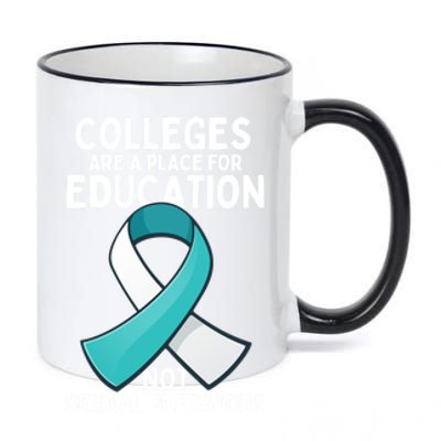 Sexual Assault Awareness Sexual Harrast Survivor Gift 11oz Black Color Changing Mug