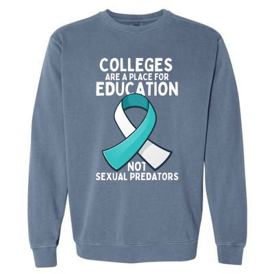 Sexual Assault Awareness Sexual Harrast Survivor Gift Garment-Dyed Sweatshirt