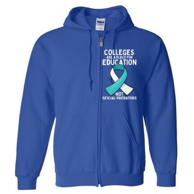 Sexual Assault Awareness Sexual Harrast Survivor Gift Full Zip Hoodie