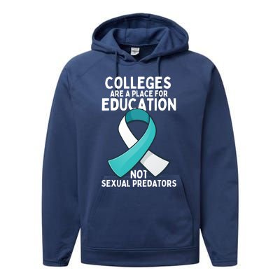 Sexual Assault Awareness Sexual Harrast Survivor Gift Performance Fleece Hoodie