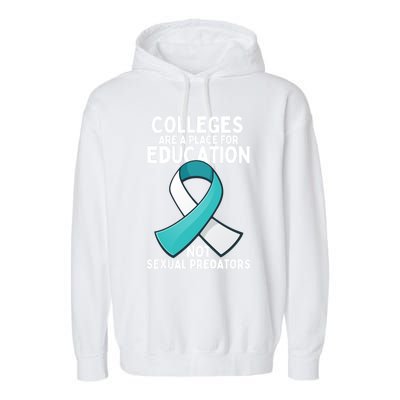 Sexual Assault Awareness Sexual Harrast Survivor Gift Garment-Dyed Fleece Hoodie