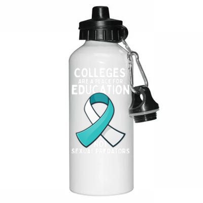 Sexual Assault Awareness Sexual Harrast Survivor Gift Aluminum Water Bottle 