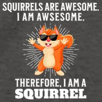 Squirrels Are Awesome I'm Awesome Therefore I Am A Squirrel Vector Backpack