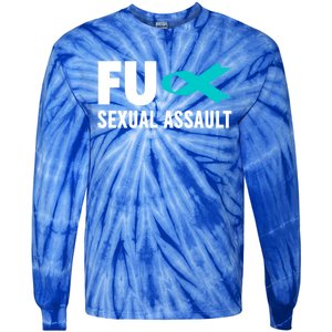 Sexual Assault Awareness Gift Cute Gift Fu Sexual Assault Awareness Gift Tie-Dye Long Sleeve Shirt