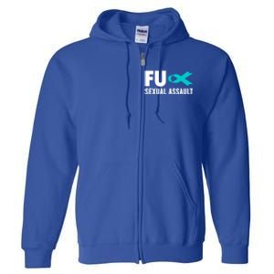 Sexual Assault Awareness Gift Cute Gift Fu Sexual Assault Awareness Gift Full Zip Hoodie