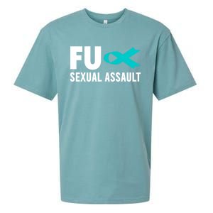 Sexual Assault Awareness Gift Cute Gift Fu Sexual Assault Awareness Gift Sueded Cloud Jersey T-Shirt