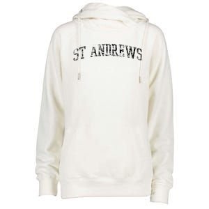 St Andrews Athletic Arch College University Alumni Womens Funnel Neck Pullover Hood