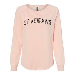 St Andrews Athletic Arch College University Alumni Womens California Wash Sweatshirt