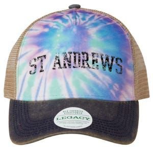 St Andrews Athletic Arch College University Alumni Legacy Tie Dye Trucker Hat