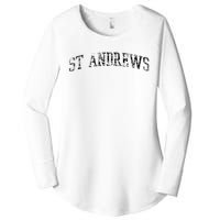 St Andrews Athletic Arch College University Alumni Women's Perfect Tri Tunic Long Sleeve Shirt