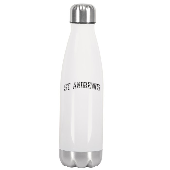 St Andrews Athletic Arch College University Alumni Stainless Steel Insulated Water Bottle