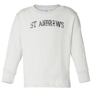 St Andrews Athletic Arch College University Alumni Toddler Long Sleeve Shirt