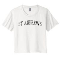 St Andrews Athletic Arch College University Alumni Women's Crop Top Tee