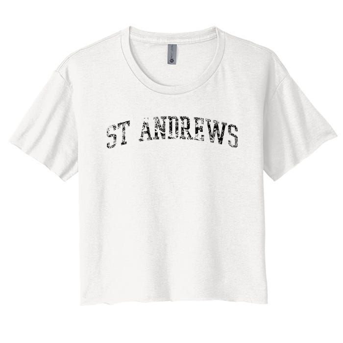 St Andrews Athletic Arch College University Alumni Women's Crop Top Tee