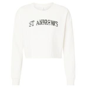 St Andrews Athletic Arch College University Alumni Cropped Pullover Crew