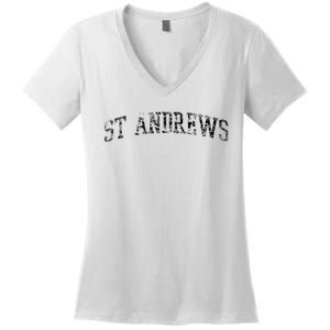 St Andrews Athletic Arch College University Alumni Women's V-Neck T-Shirt