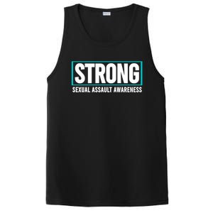 Sexual Assault Awareness Strong Gift Sexual Assault Awareness Gift PosiCharge Competitor Tank