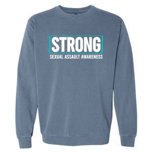 Sexual Assault Awareness Strong Gift Sexual Assault Awareness Gift Garment-Dyed Sweatshirt