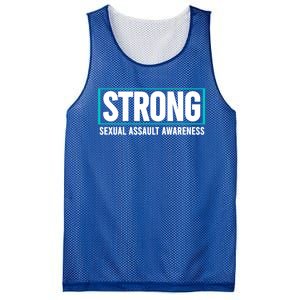 Sexual Assault Awareness Strong Gift Sexual Assault Awareness Gift Mesh Reversible Basketball Jersey Tank