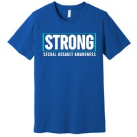 Sexual Assault Awareness Strong Gift Sexual Assault Awareness Gift Premium T-Shirt