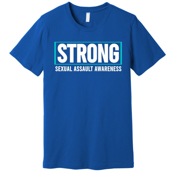 Sexual Assault Awareness Strong Gift Sexual Assault Awareness Gift Premium T-Shirt