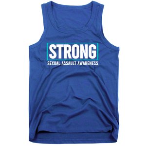 Sexual Assault Awareness Strong Gift Sexual Assault Awareness Gift Tank Top