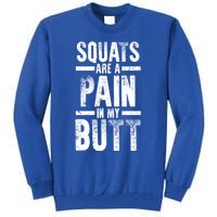 Squats Are A Pain In My Butt Funny Fitness Gym Lovers Great Gift Tall Sweatshirt