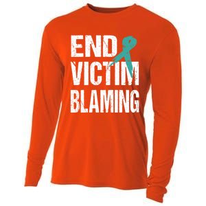 Sexual Assault Awareness Sexual Harasst Me Too Funny Gift Cooling Performance Long Sleeve Crew