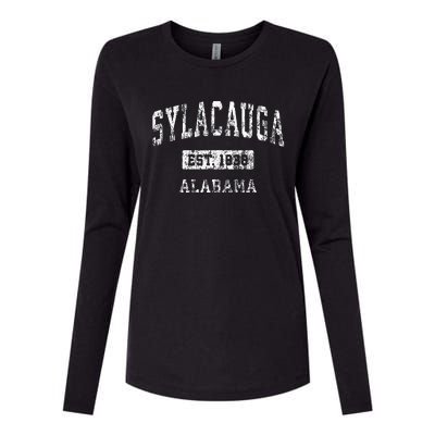 Sylacauga Alabama Al Vintage Sports Established Design Womens Cotton Relaxed Long Sleeve T-Shirt