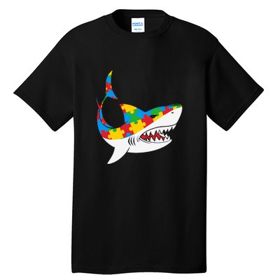 Shark Autism Awarness Shark Mama Autism Awareness Mother's Day Tall T-Shirt