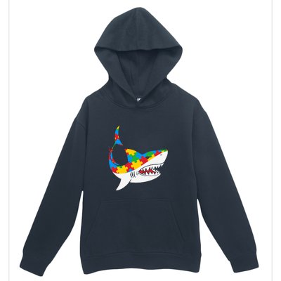 Shark Autism Awarness Shark Mama Autism Awareness Mother's Day Urban Pullover Hoodie