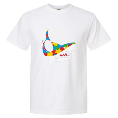 Shark Autism Awarness Shark Mama Autism Awareness Mother's Day Garment-Dyed Heavyweight T-Shirt