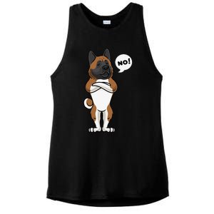 Stubborn American Akita Dog gift for mother's day Ladies PosiCharge Tri-Blend Wicking Tank