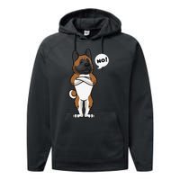 Stubborn American Akita Dog gift for mother's day Performance Fleece Hoodie