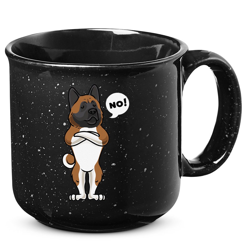 Stubborn American Akita Dog gift for mother's day 15oz Campfire Ceramic Mug