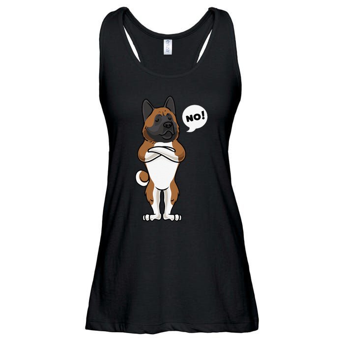 Stubborn American Akita Dog gift for mother's day Ladies Essential Flowy Tank