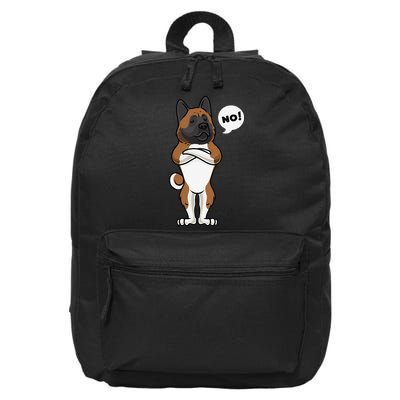 Stubborn American Akita Dog gift for mother's day 16 in Basic Backpack