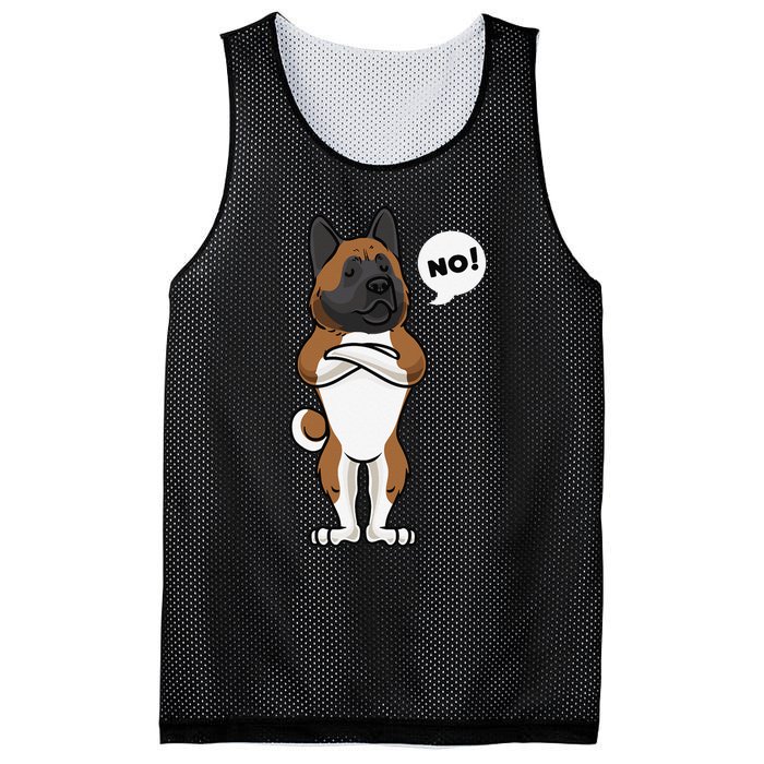 Stubborn American Akita Dog gift for mother's day Mesh Reversible Basketball Jersey Tank