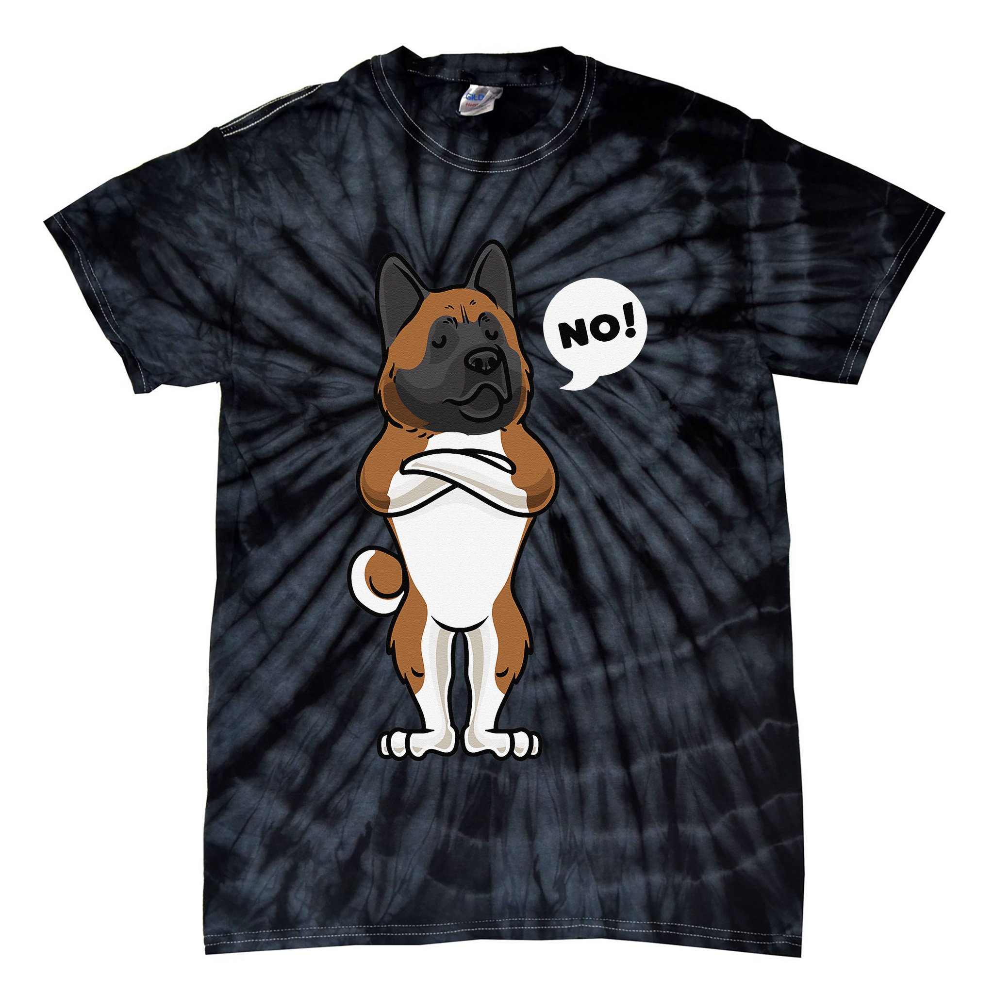 Stubborn American Akita Dog gift for mother's day Tie-Dye T-Shirt
