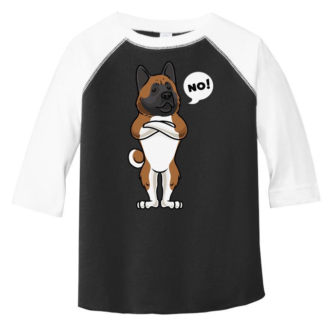 Stubborn American Akita Dog gift for mother's day Toddler Fine Jersey T-Shirt
