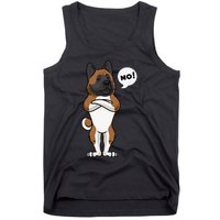 Stubborn American Akita Dog gift for mother's day Tank Top